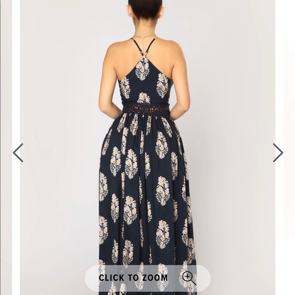 Fashion Nova Navy blue Maxi Dress. - Picture 5 of 5